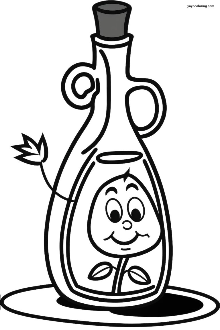 Olive oil Coloring Pages ᗎ Coloring book – Coloring Template