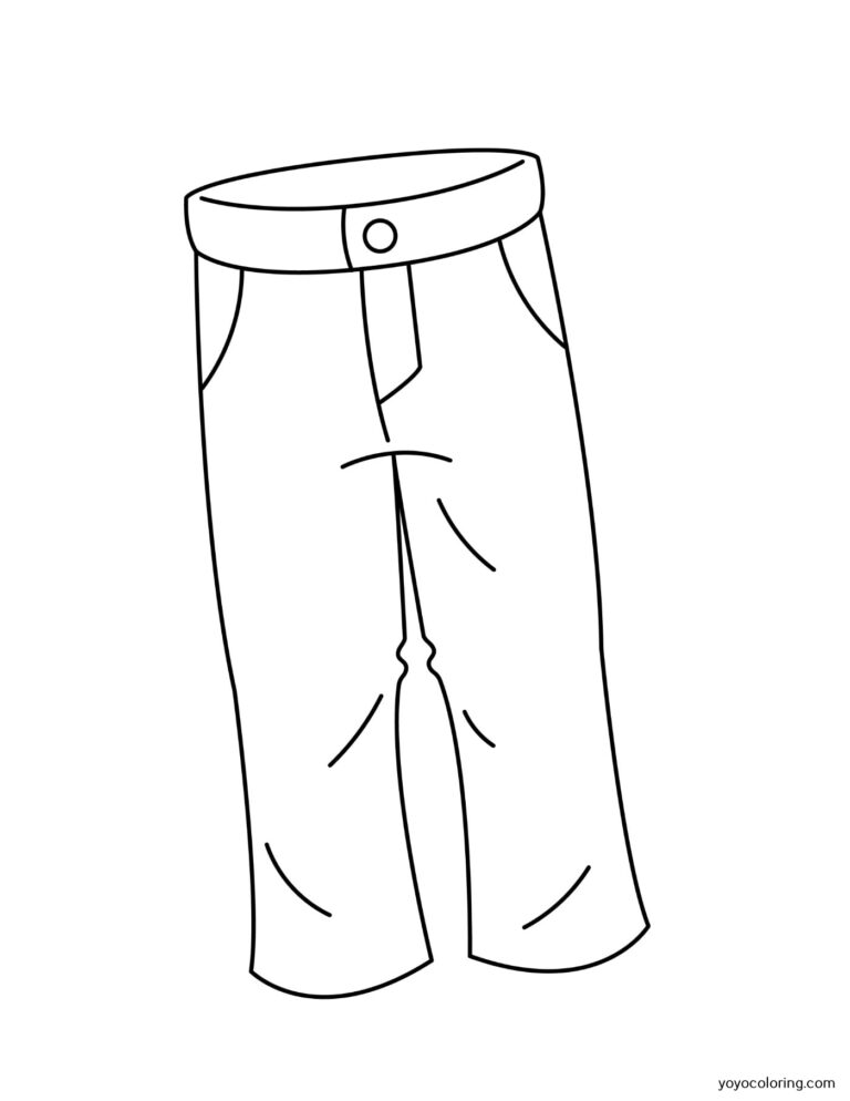 Pants Coloring Pages ᗎ Coloring book – Coloring Template