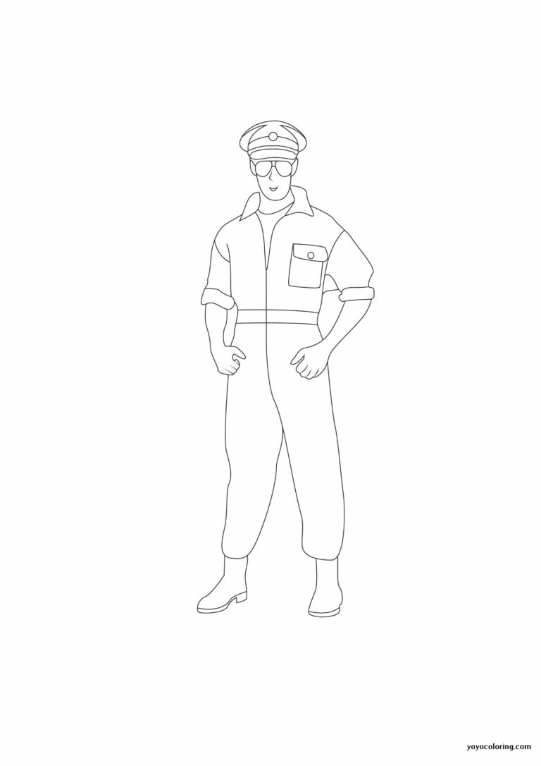 Pilot Coloring Pages ᗎ Coloring book – Coloring Template
