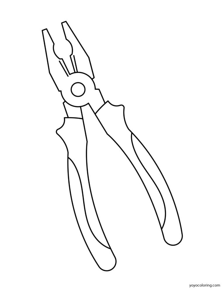 Pliers Coloring Pages ᗎ Coloring book – Coloring Template