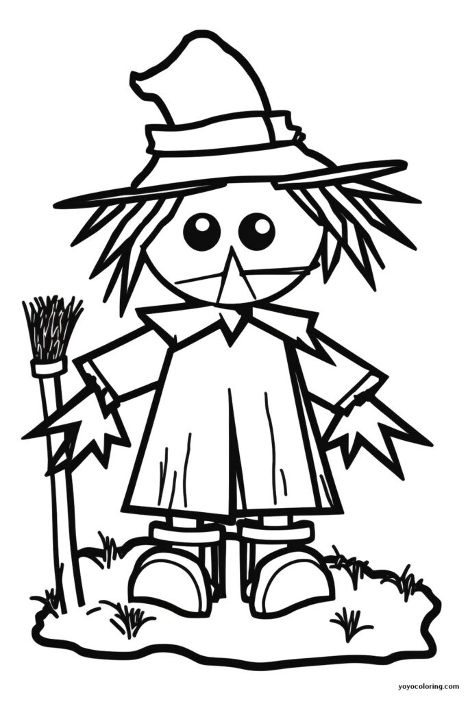 Scarecrow 2 Coloring Pages