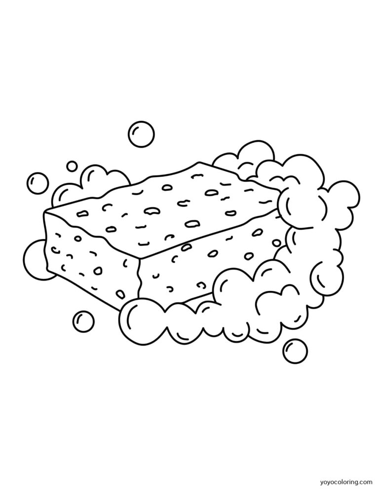Sponge Coloring Pages ᗎ Coloring book – Coloring Template
