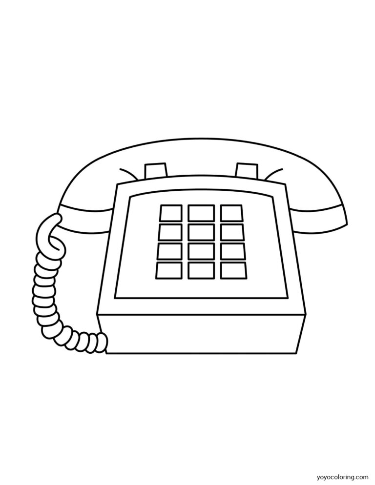 Telefon Ausmalbilder ᗎ Zum Ausmalen – Malvorlage