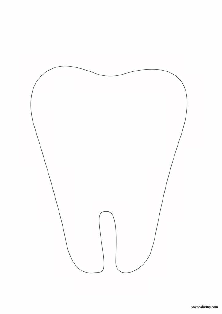 Tooth Coloring Pages