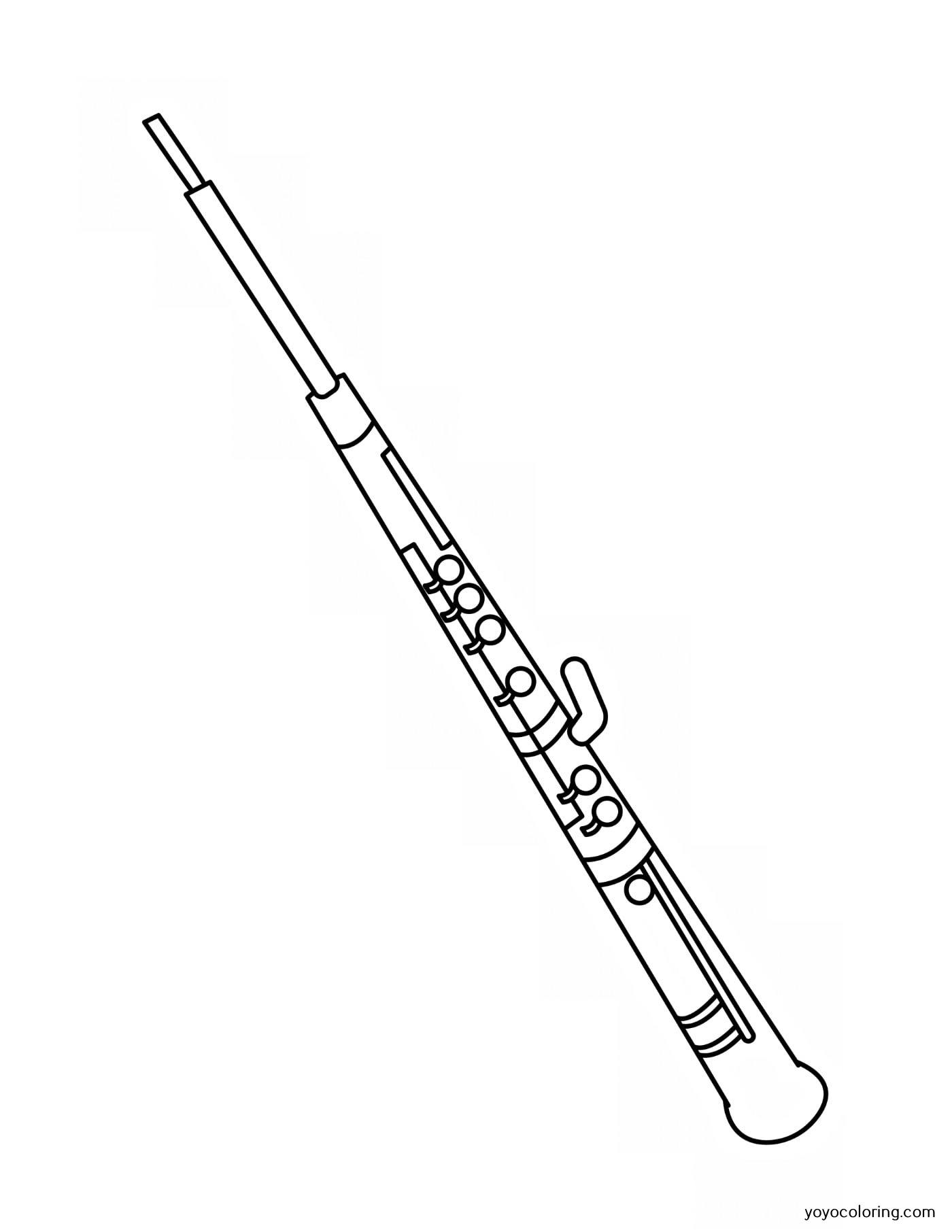 Flute Coloring Pages