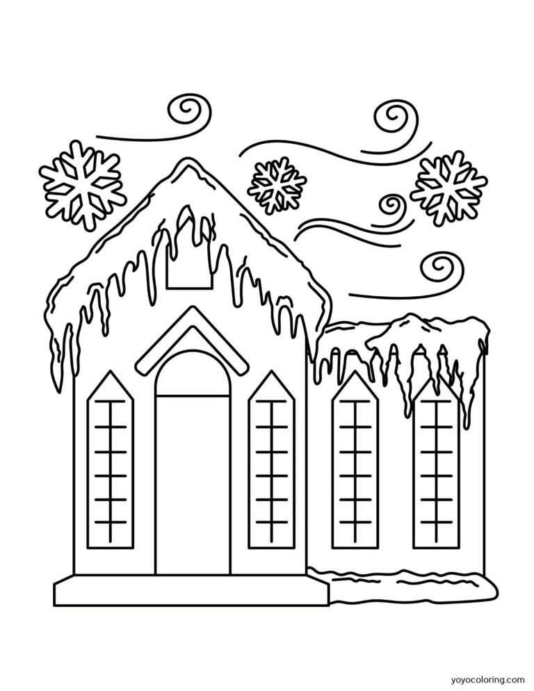 Winter Coloring Pages ᗎ Coloring book – Coloring Template