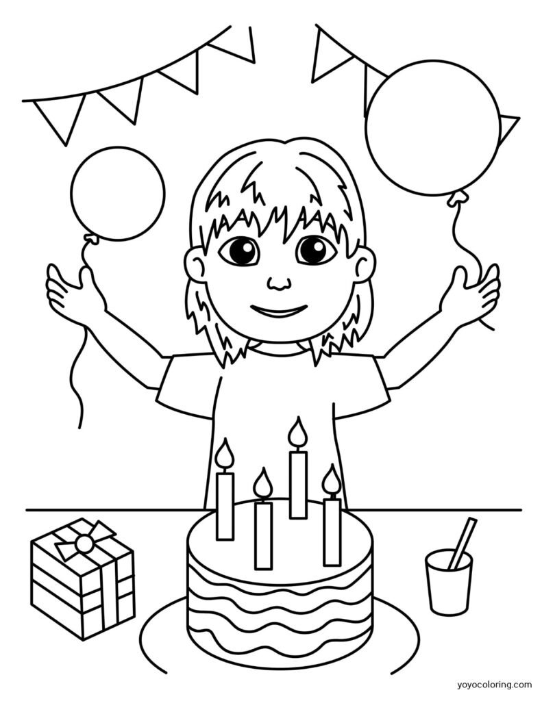 7-years Coloring Pages