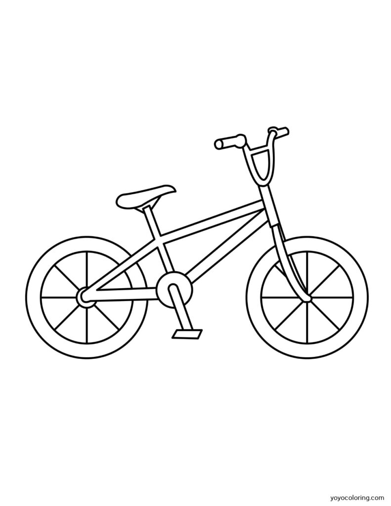 Dibujos para colorear de bicicletas BMX