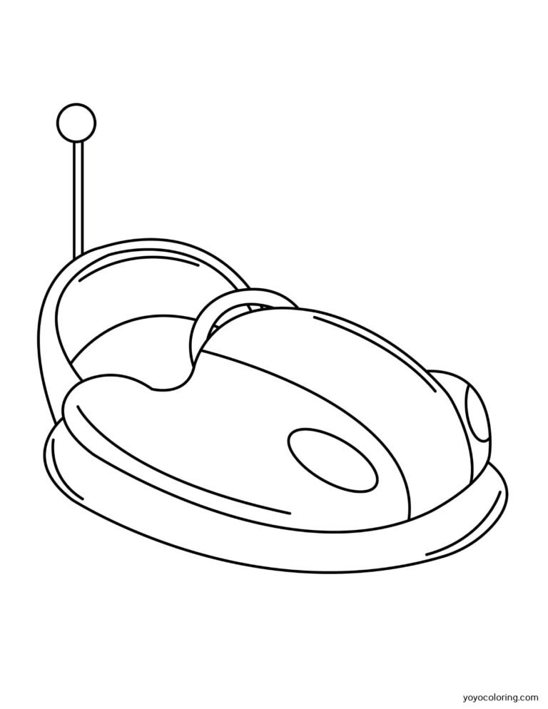 Bumper car Coloring Pages ᗎ Coloring book – Coloring Template