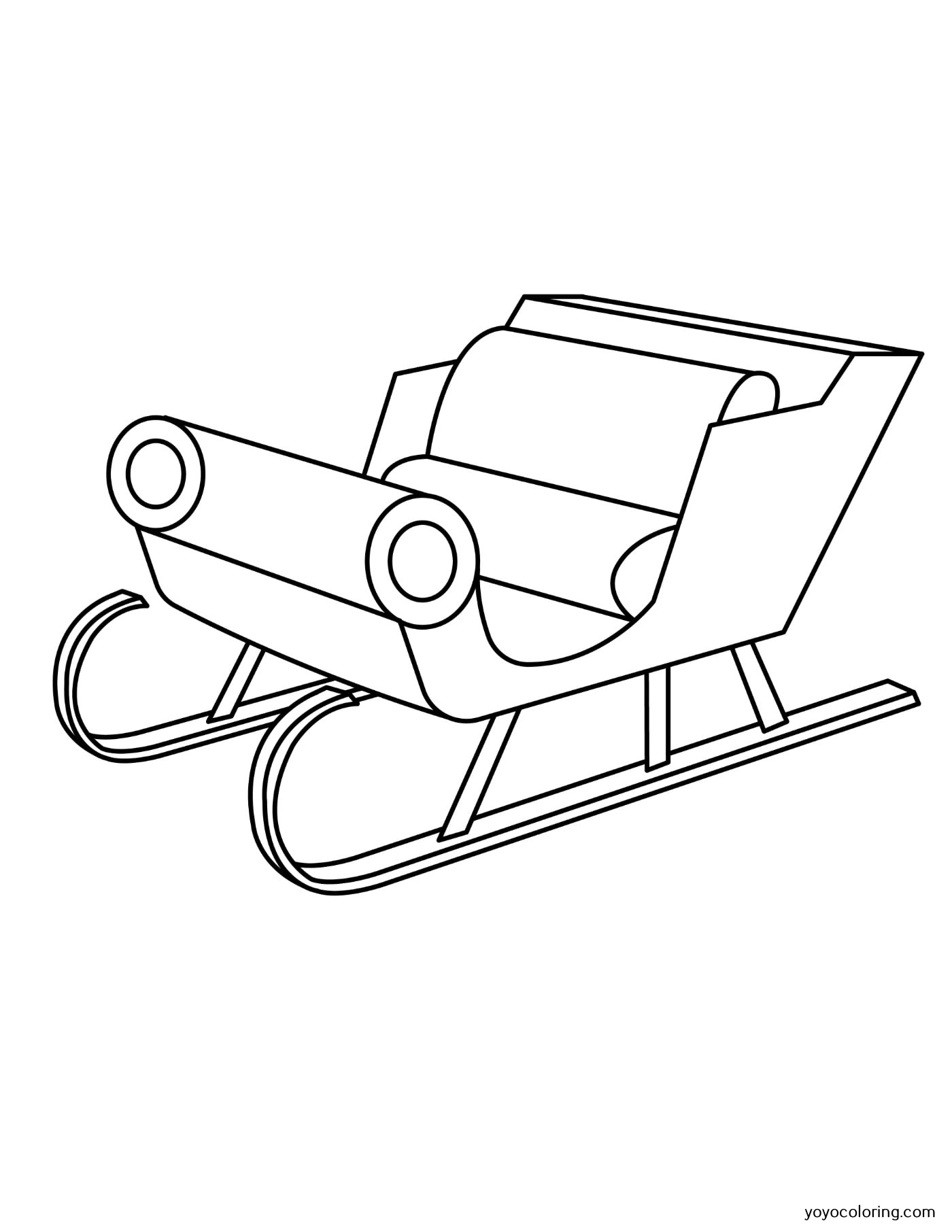 Trineo Colorear Para Dibujo Dibujos Sketch Coloring Page