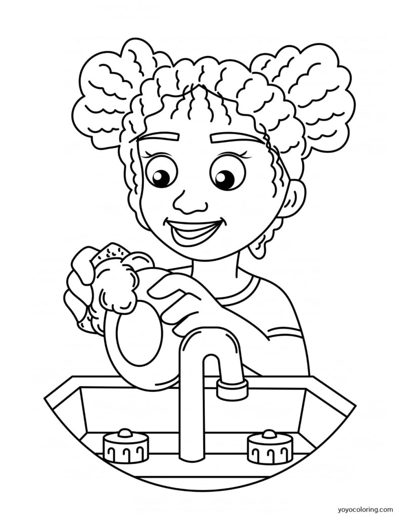 Clean Up Coloring Pages