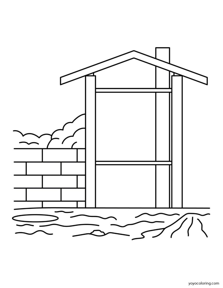 Construction site Coloring Pages ᗎ Coloring book – Coloring Template