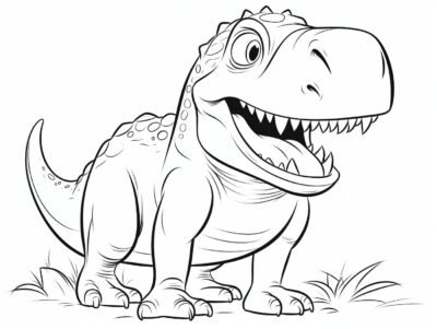 Dinosaurio Página Para Colorear
