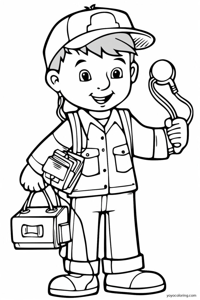 Electrician2 Coloring Pages