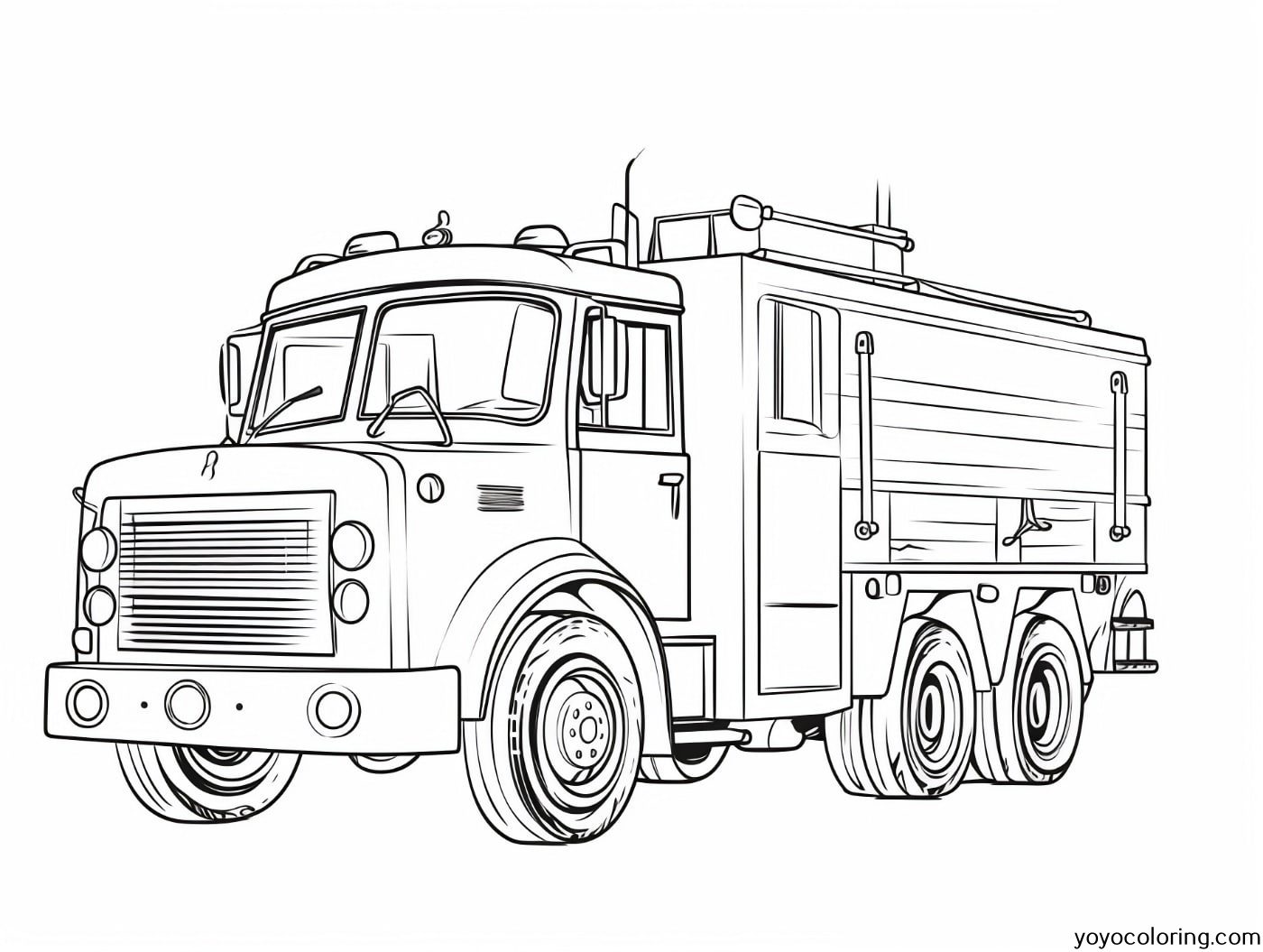 Fire Station Coloring Pages Printable Painting Template
