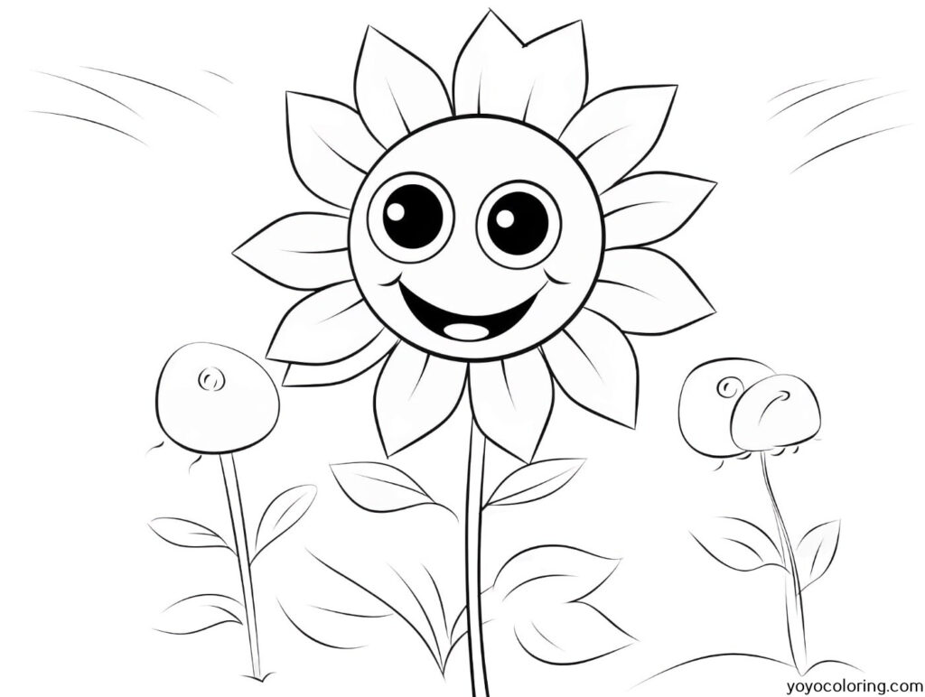 Flower Coloring Page 01