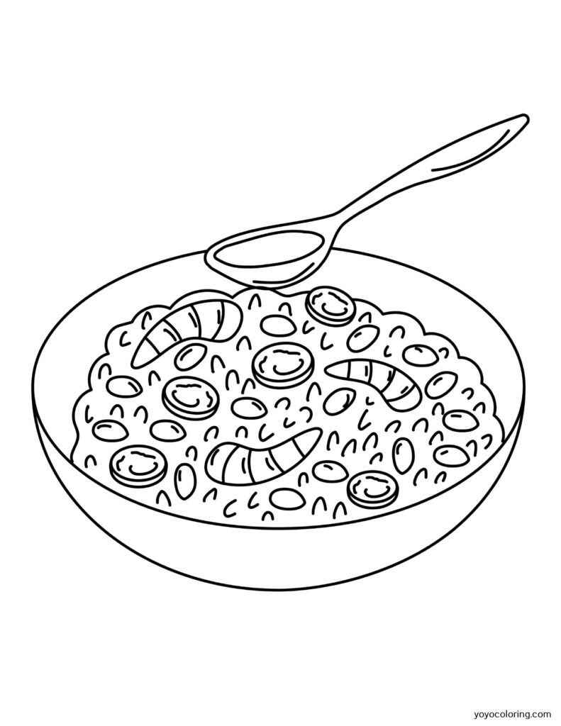dibujos de comida para colorear