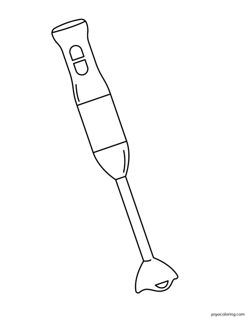 Hand Blender Coloring Pages