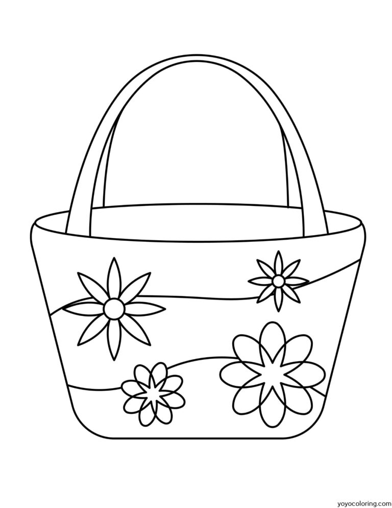 Handbag Coloring Pages ᗎ Coloring book – Coloring Template