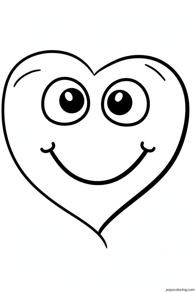 Heart Coloring Page 01