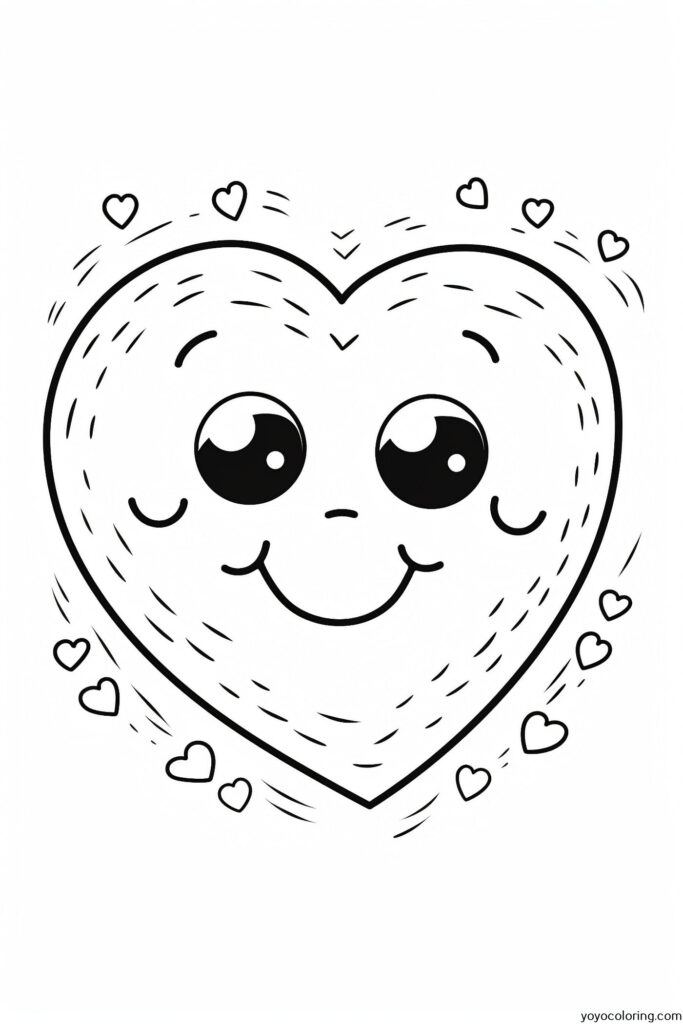 Heart Coloring Page 02