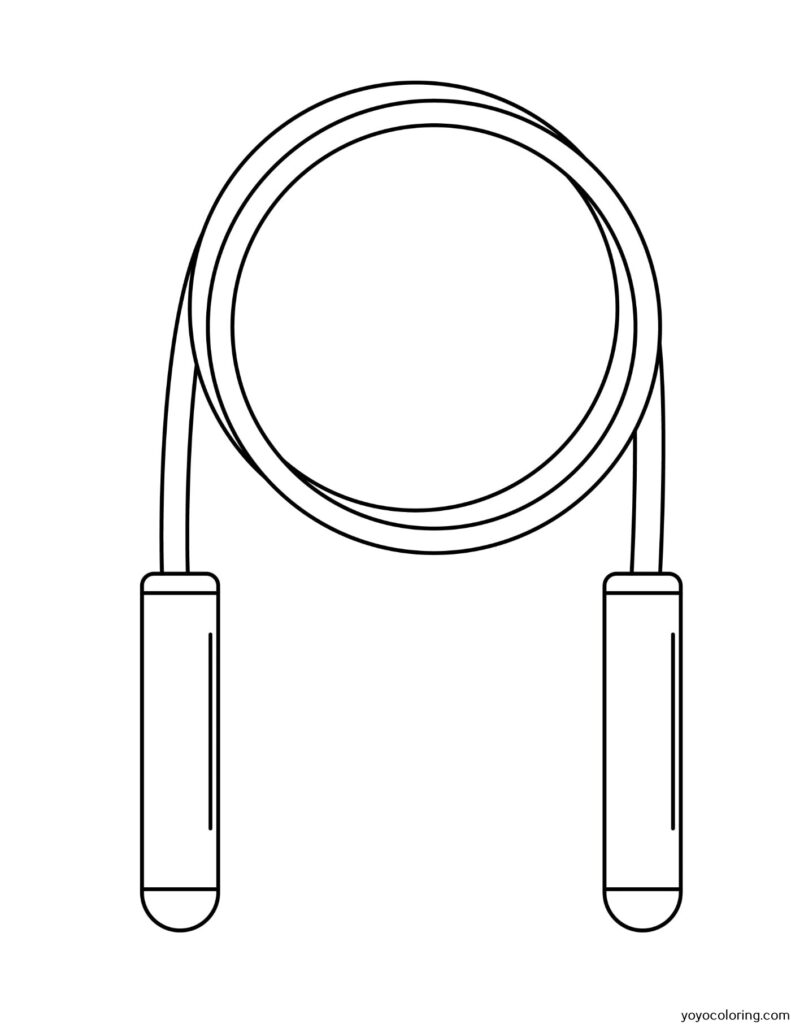 Dibujos Para Colorear De Saltar La Cuerda