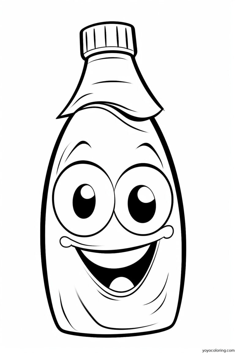 Ketchup Coloring Pages ᗎ Coloring book – Coloring Template