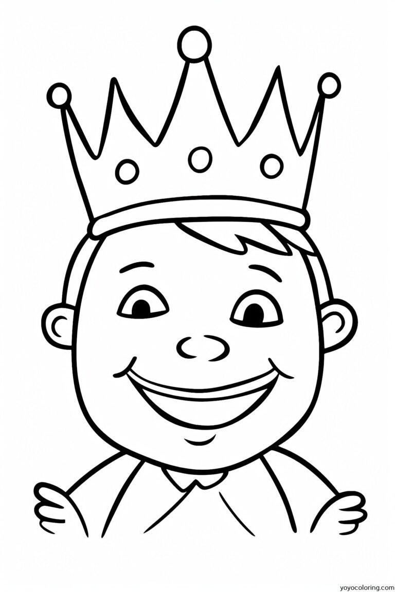 King Coloring Pages ᗎ Coloring book – Coloring Template