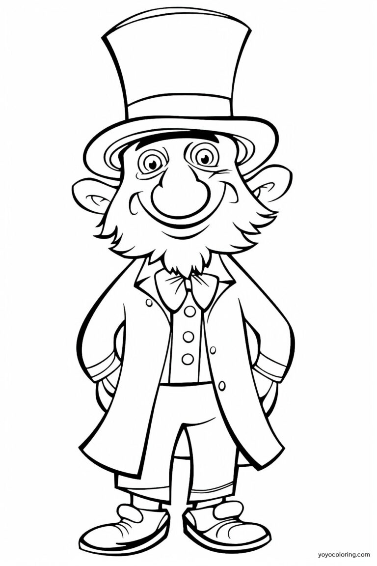 Leprechaun Coloring Pages ᗎ Coloring book – Coloring Template