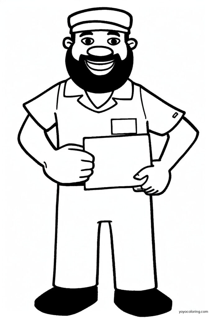 Mail Carrier 2 Coloring Pages