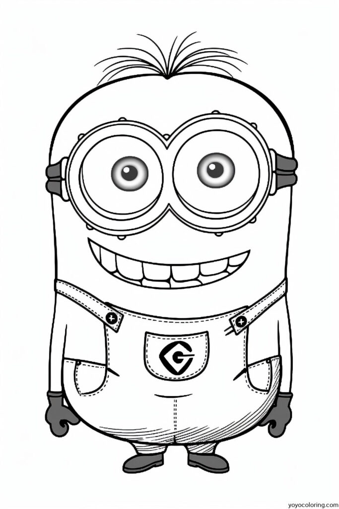 Dibujos para colorear Minions 02