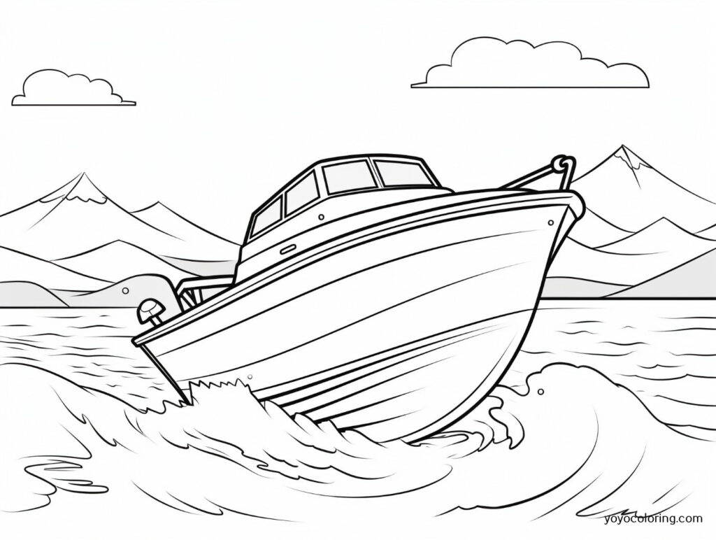 Motorboat 2 Coloring Pages