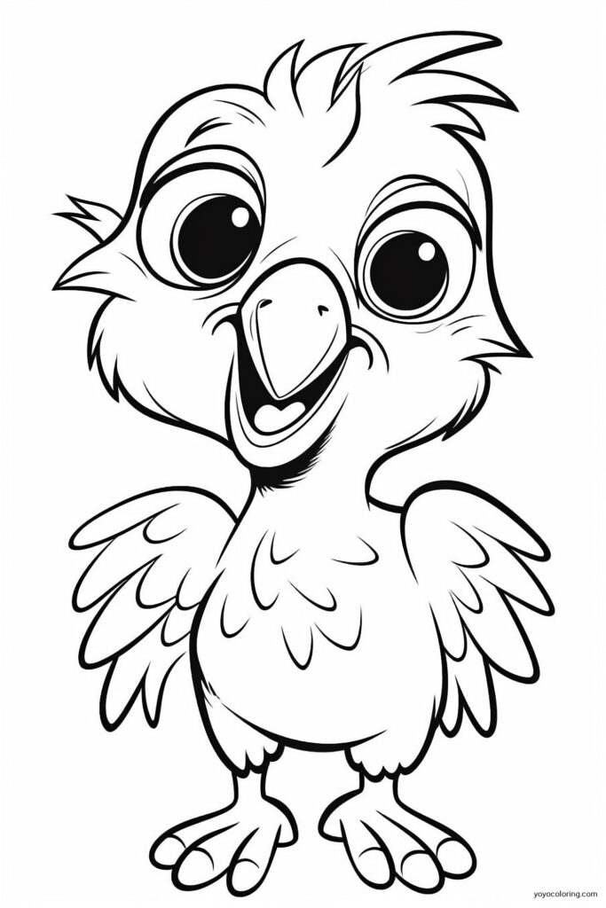 Parrot 1 Coloring Pages