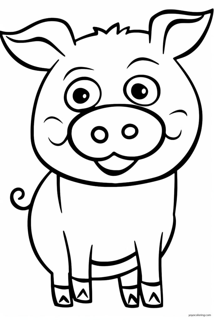 Ausmalbilder Schwein 1