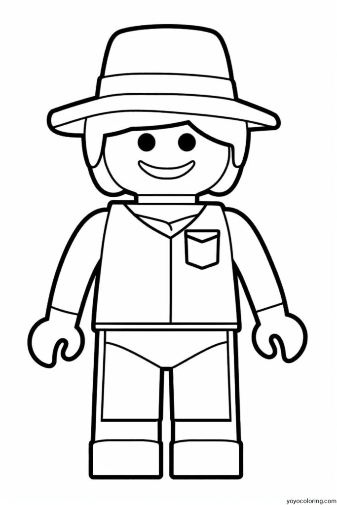 Playmobil Coloring Page