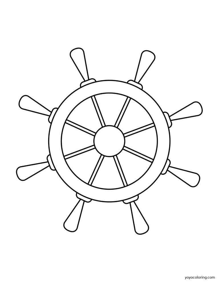 Rudder Coloring Pages ᗎ Coloring book – Coloring Template