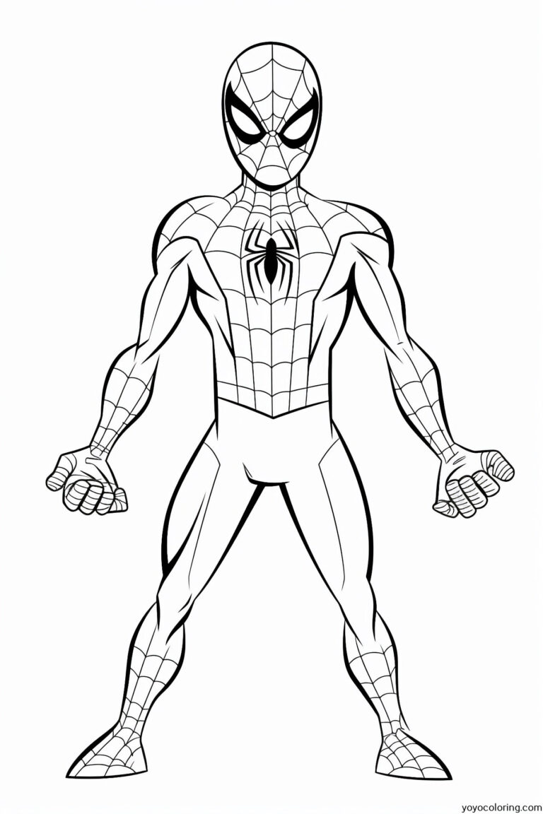 Spiderman Coloring Pages ᗎ Printable Painting Template