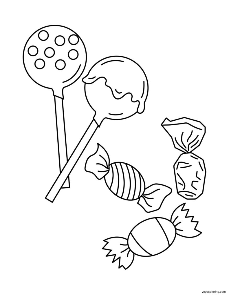 Sweets Coloring Pages