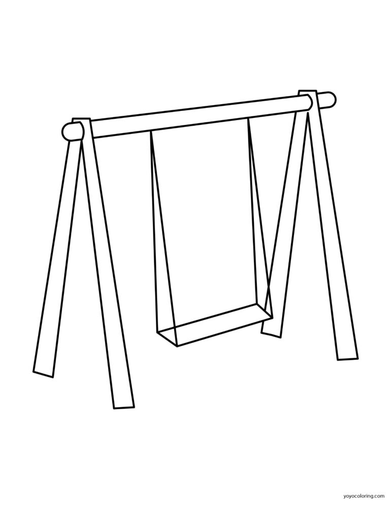 Swing Coloring Pages