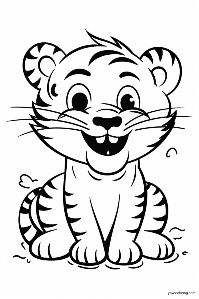 Tiger 2 Coloring Pages