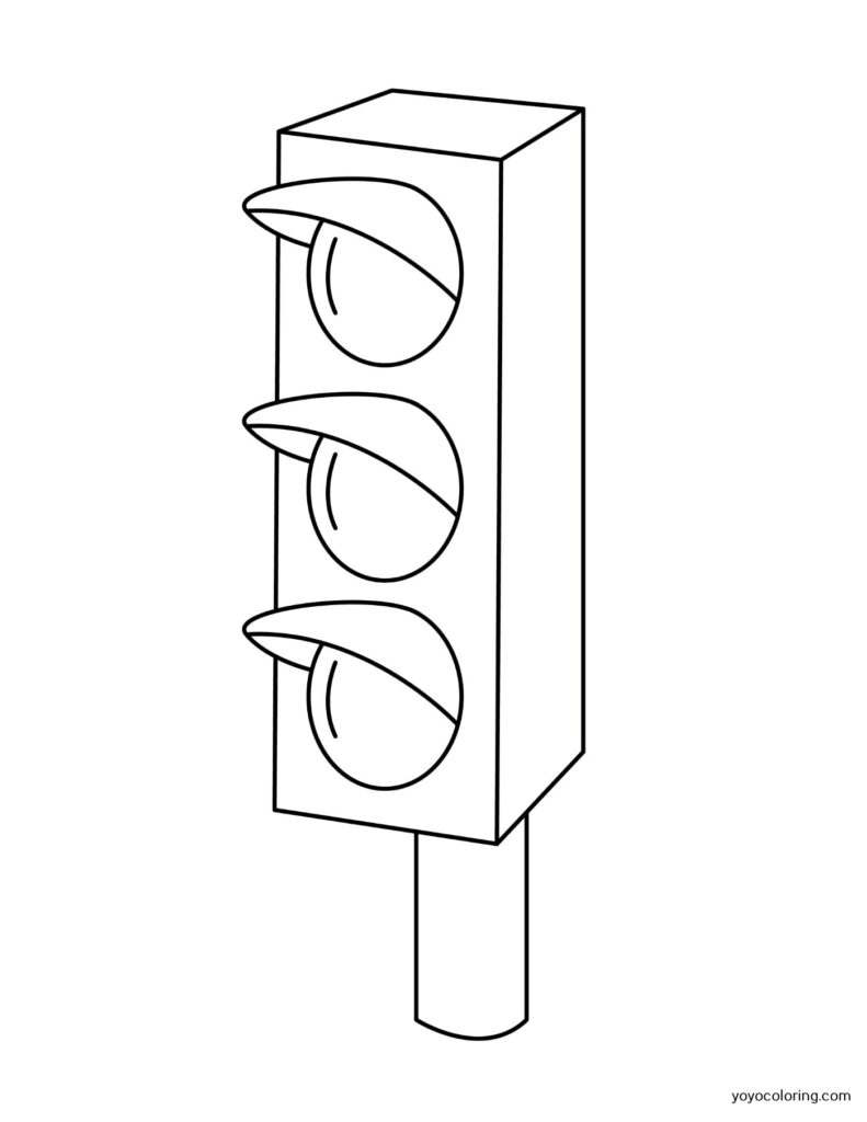 Traffic Light Coloring Pages