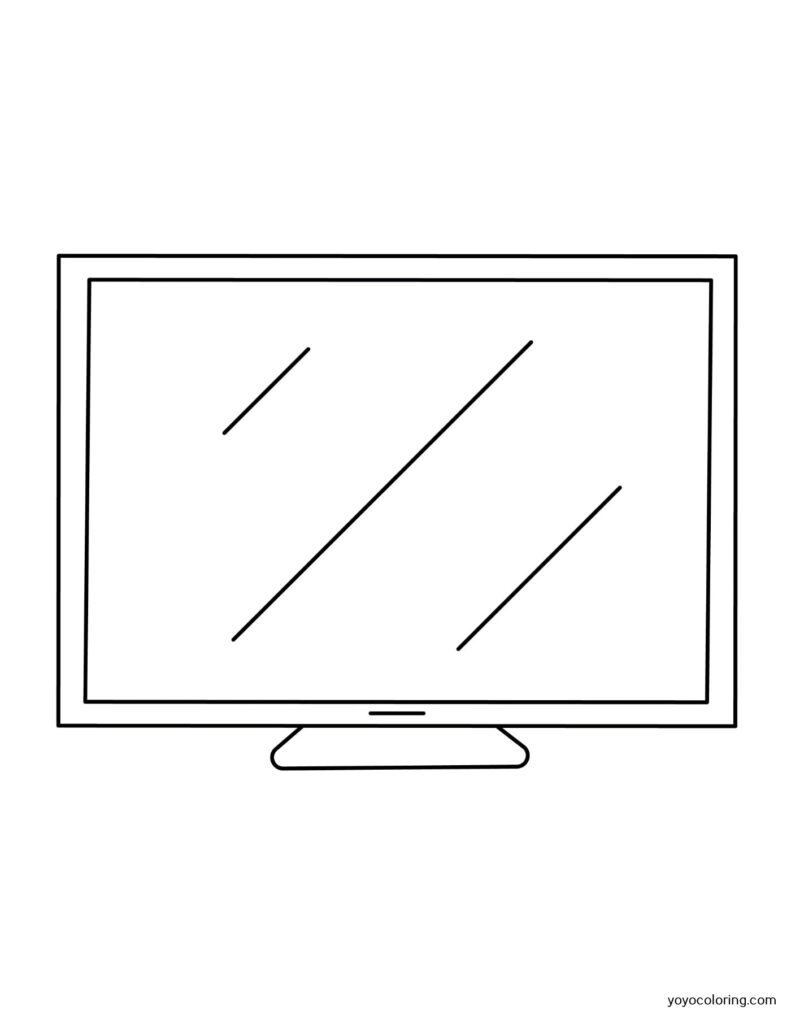 TV Set Coloring Pages