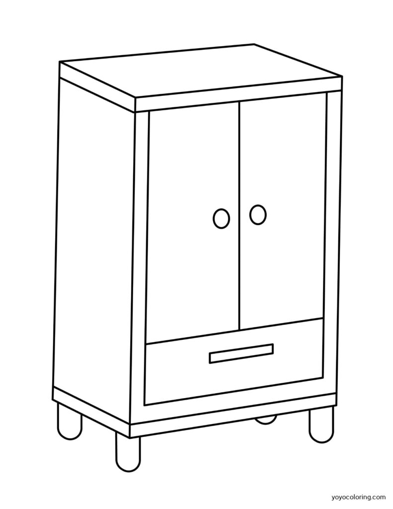 Closet Coloring Pages