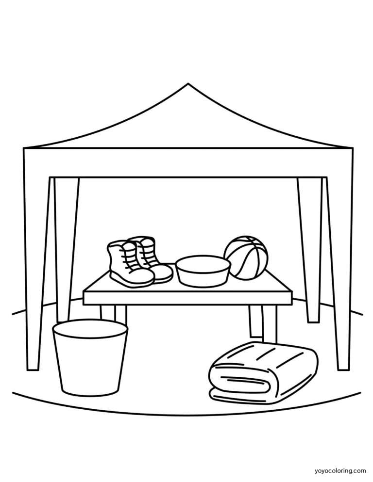 Flea market Coloring Pages ᗎ Coloring book – Coloring Template