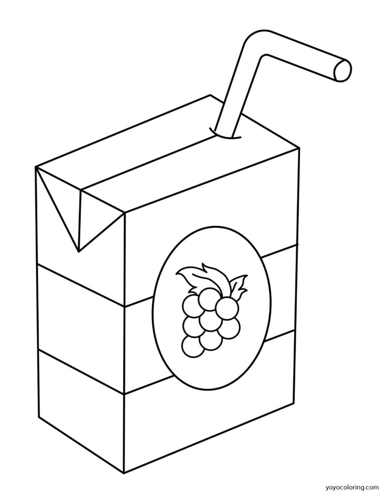 Grape Juice Coloring Pages