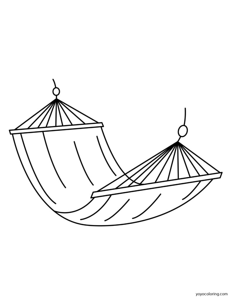 Hammock Coloring Pages