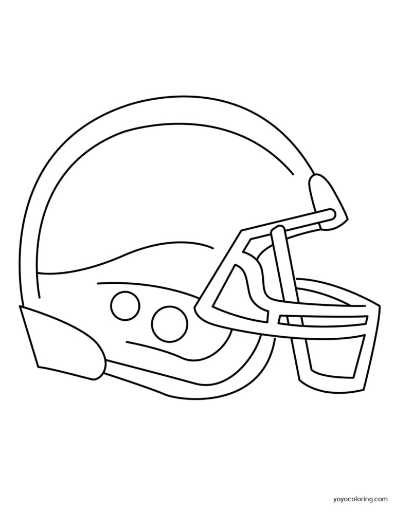 Helmet Coloring Pages ᗎ Coloring book – Coloring Template