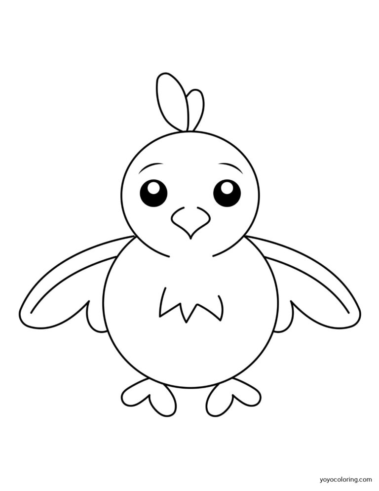 Hen Coloring Pages ᗎ Coloring book – Coloring Template