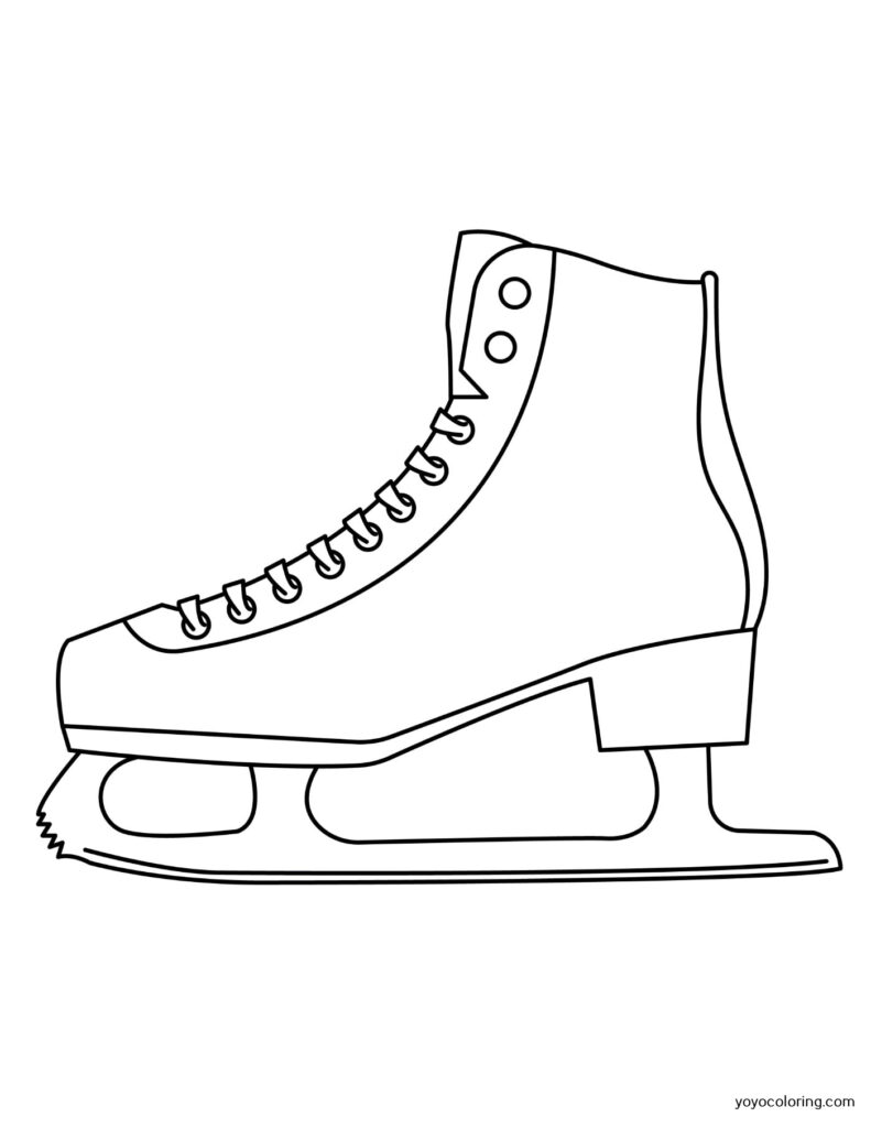 Ice Skates Coloring Pages