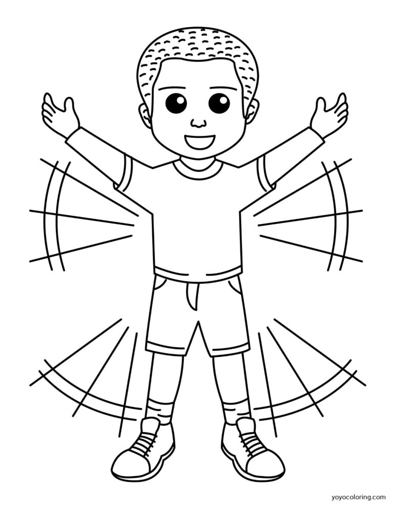 Jumping jack Coloring Pages ᗎ Coloring book – Coloring Template